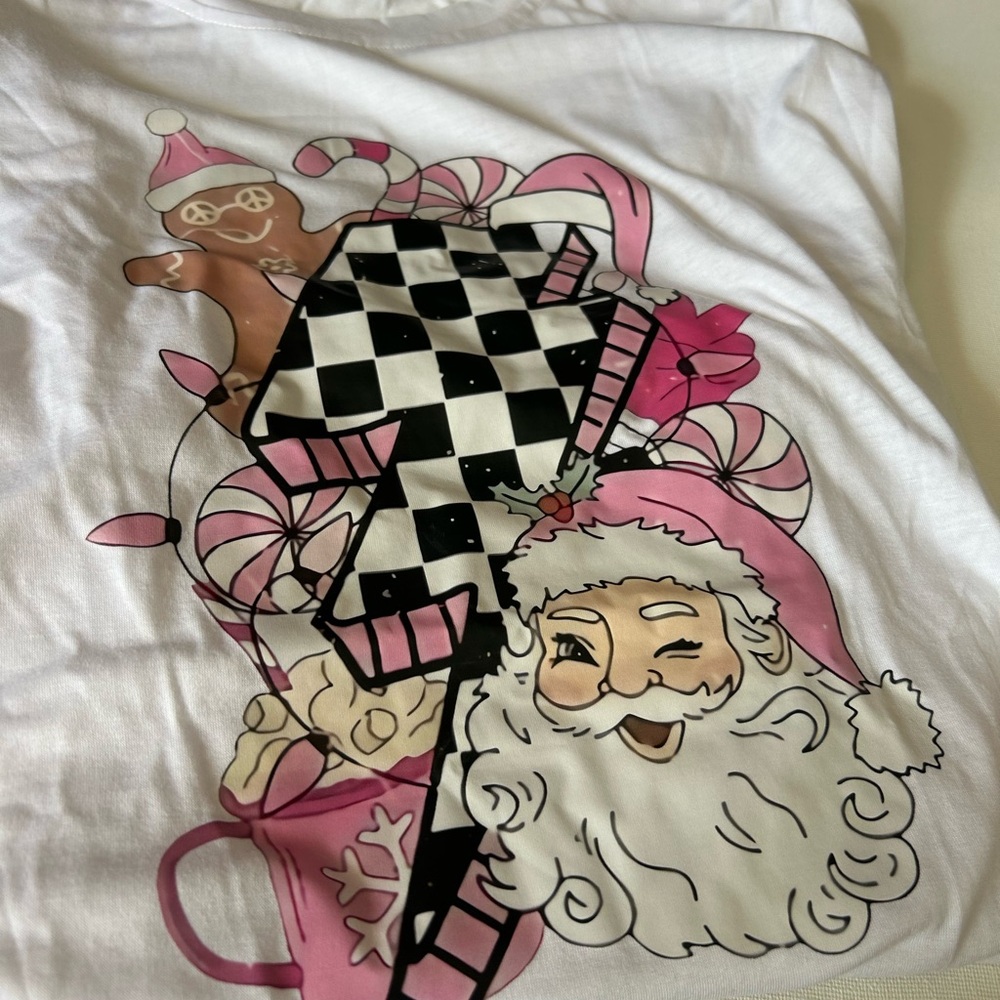 Festive Santa Graphic Tee